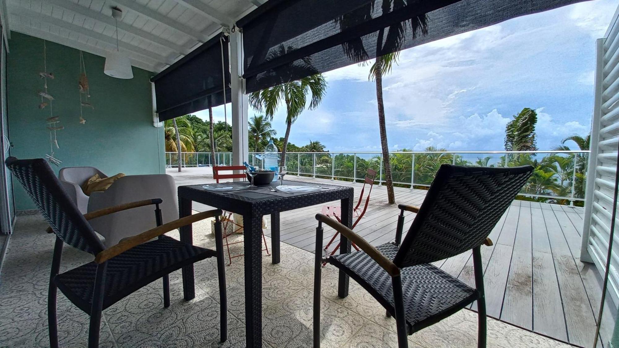 Logements Vue Mer Acces Piscine En Guadeloupe Bouillante Exterior foto